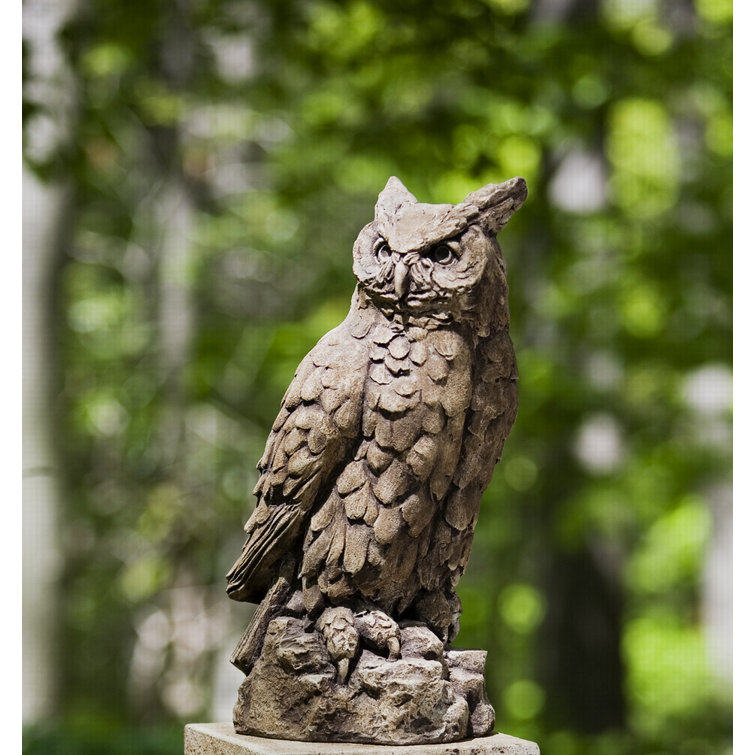 Campania International, Inc Large Horned Owl Statue & Reviews Wayfair